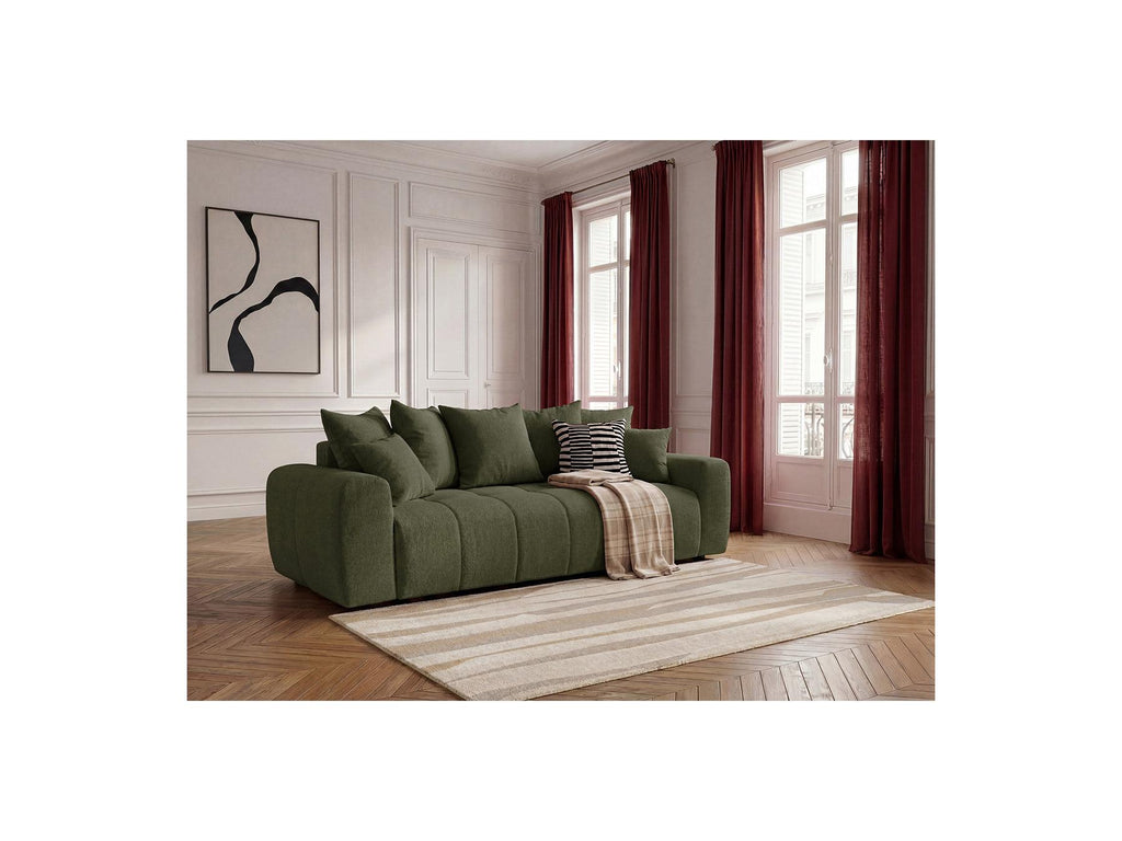 Roxelane - Canapé 3 Places Convertible - Tissu Chiné