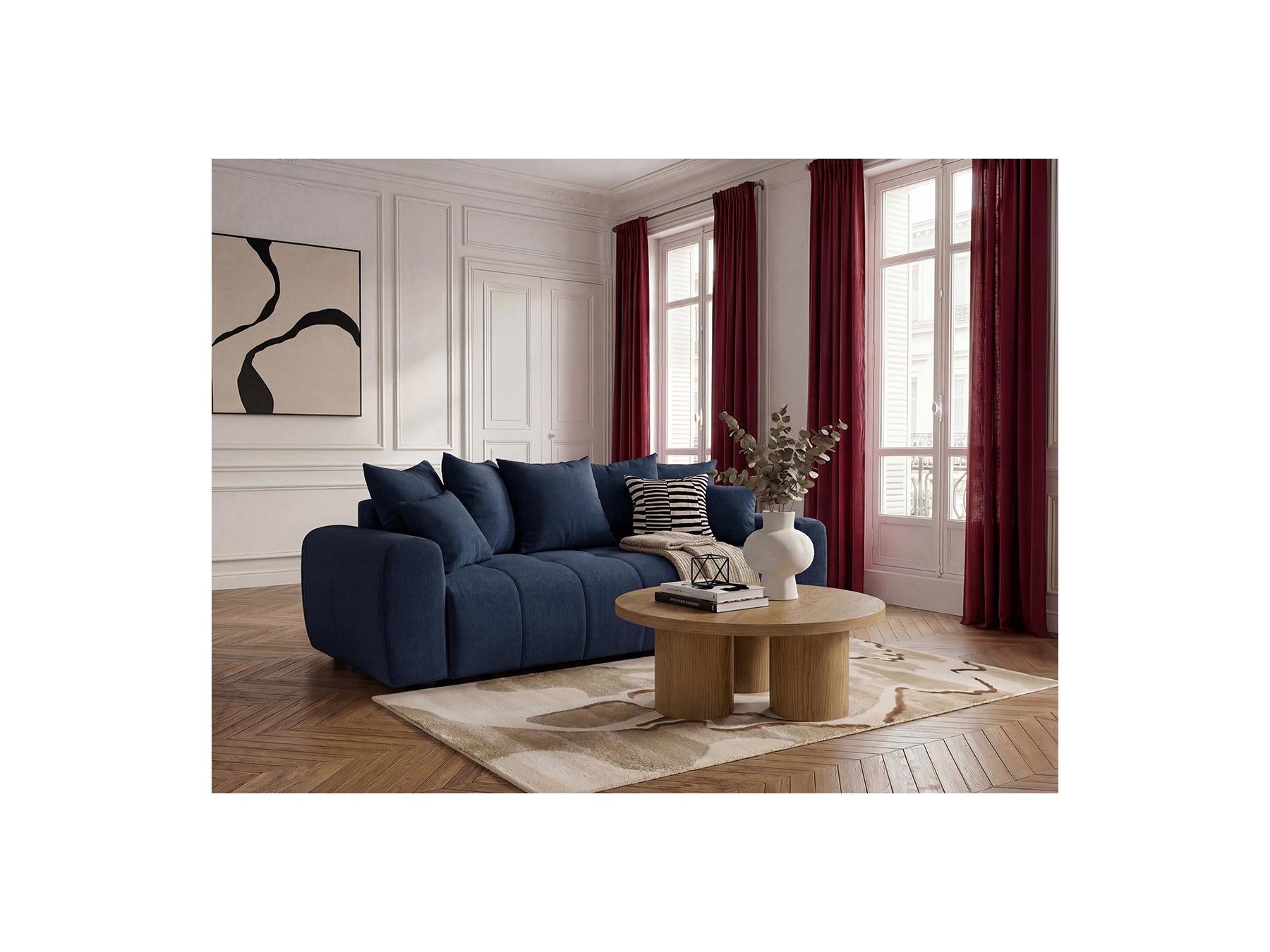 Roxelane - Canapé 3 Places Convertible - Tissu Chiné