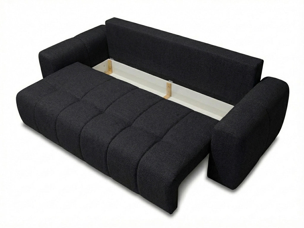 Roxelane - Canapé 3 Places Convertible - Tissu Chiné