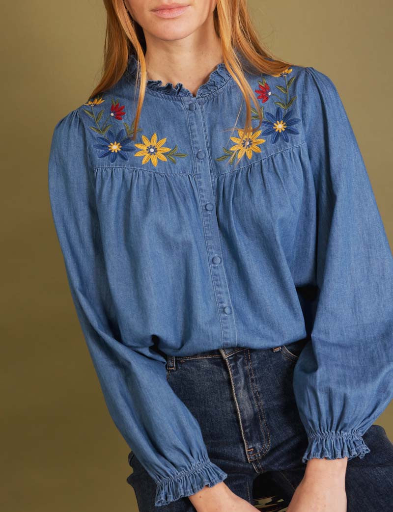 Blouse Brodée Selene