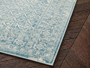 Brann - Tapis Poils Ras - Vintage - Bleu