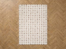 Mizai - Tapis Poils Longs - Motif Graphique - Beige