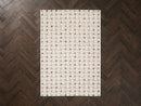 Mizai - Tapis Poils Longs - Motif Graphique - Beige