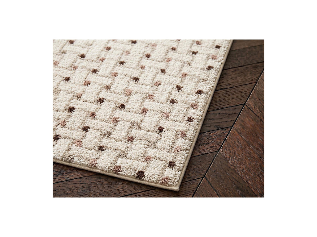 Mizai - Long Pile Rug - Graphic Pattern - Beige