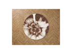 Mocca - Round Long Pile Rug - Abstract Pattern