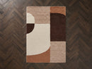 Sorella - Tapis Poils Longs - Motif Graphique - Beige