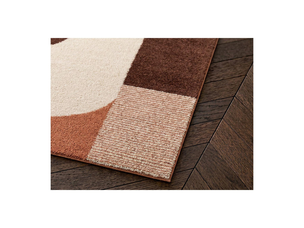 Sorella - Long Pile Rug - Graphic Pattern - Beige
