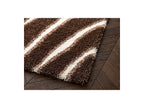 Tirasu - Long Pile Rug - Abstract Pattern - Brown