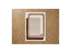 Kare - Long Pile Rug - Graphic Pattern - Brown