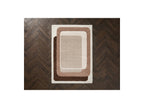 Kare - Long Pile Rug - Graphic Pattern - Brown