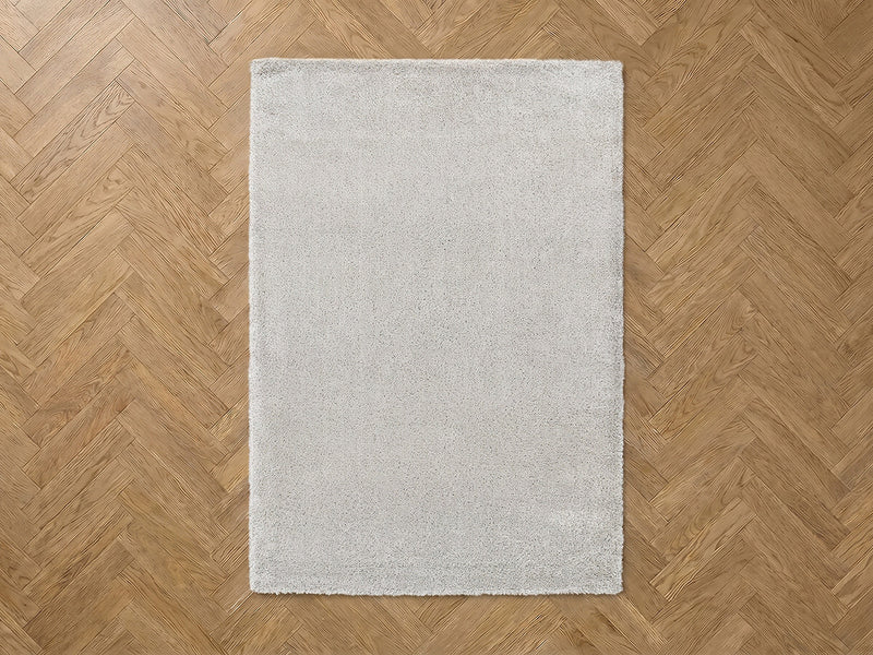 Shonna - Tapis Poils Longs - Uni - Gris Clair