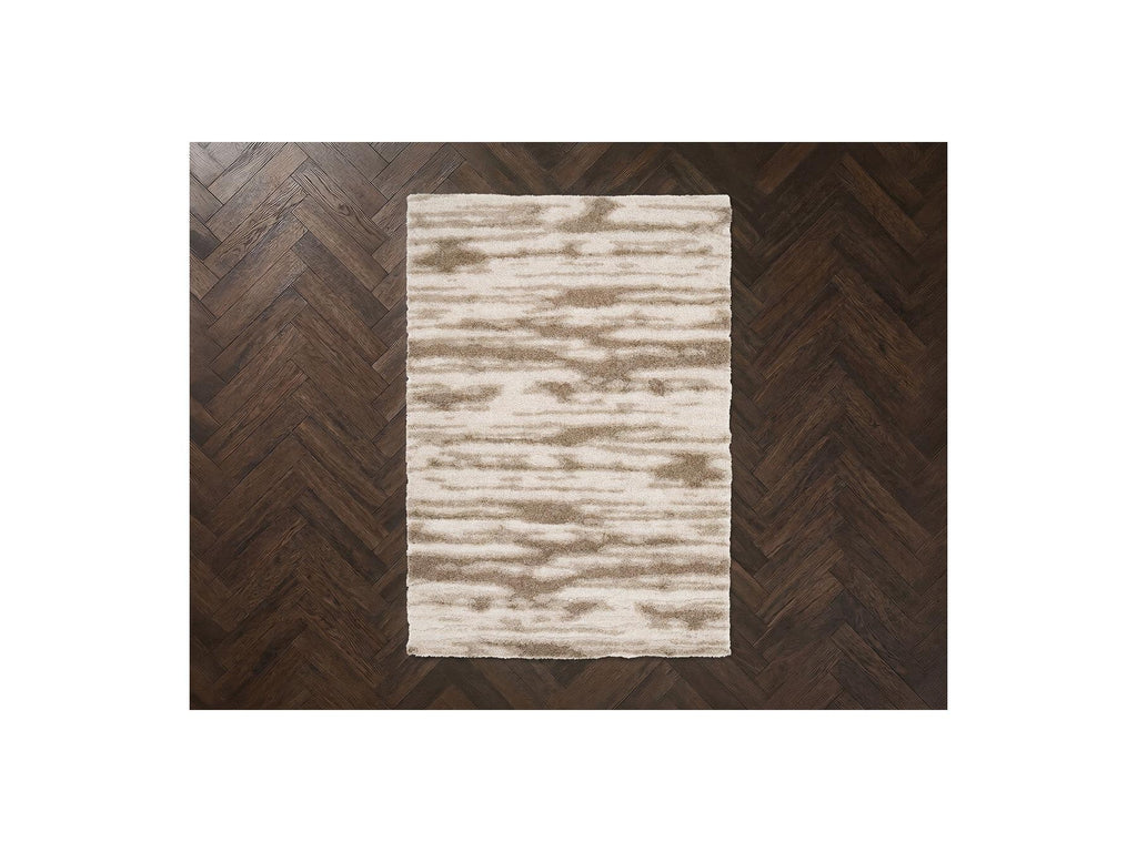 Telira - Long-Pile Rug - Abstract Pattern - Brown