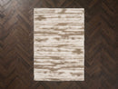 Telira - Tapis Poils Longs - Motif Abstrait - Marron