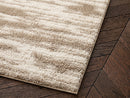 Telira - Tapis Poils Longs - Motif Abstrait - Marron