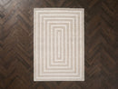 Lyzzo - Tapis Poils Longs - Motif Graphique - Crème