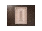 Lyzzo - Long Pile Rug - Graphic Pattern - Beige