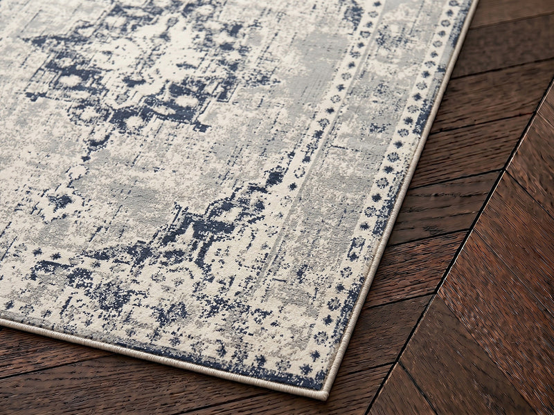 Minerva - Tapis Poils Ras - Vintage - Gris