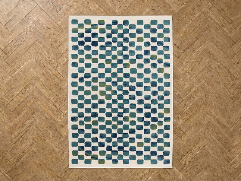 Muza - Tapis Poils Courts - Motif Graphique