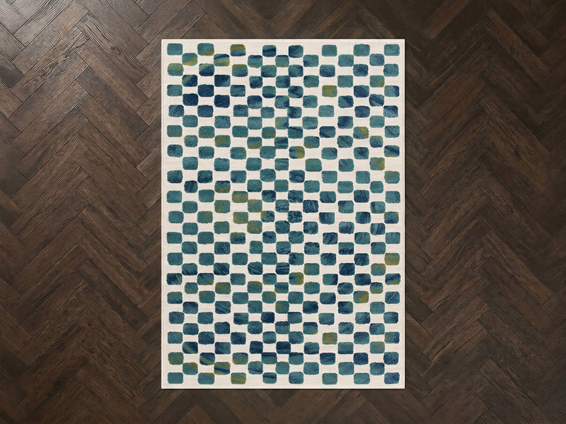 Muza - Tapis Poils Courts - Motif Graphique
