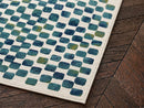 Muza - Tapis Poils Courts - Motif Graphique