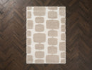 Chino - Tapis Poils Longs - Motif Abstrait - Beige