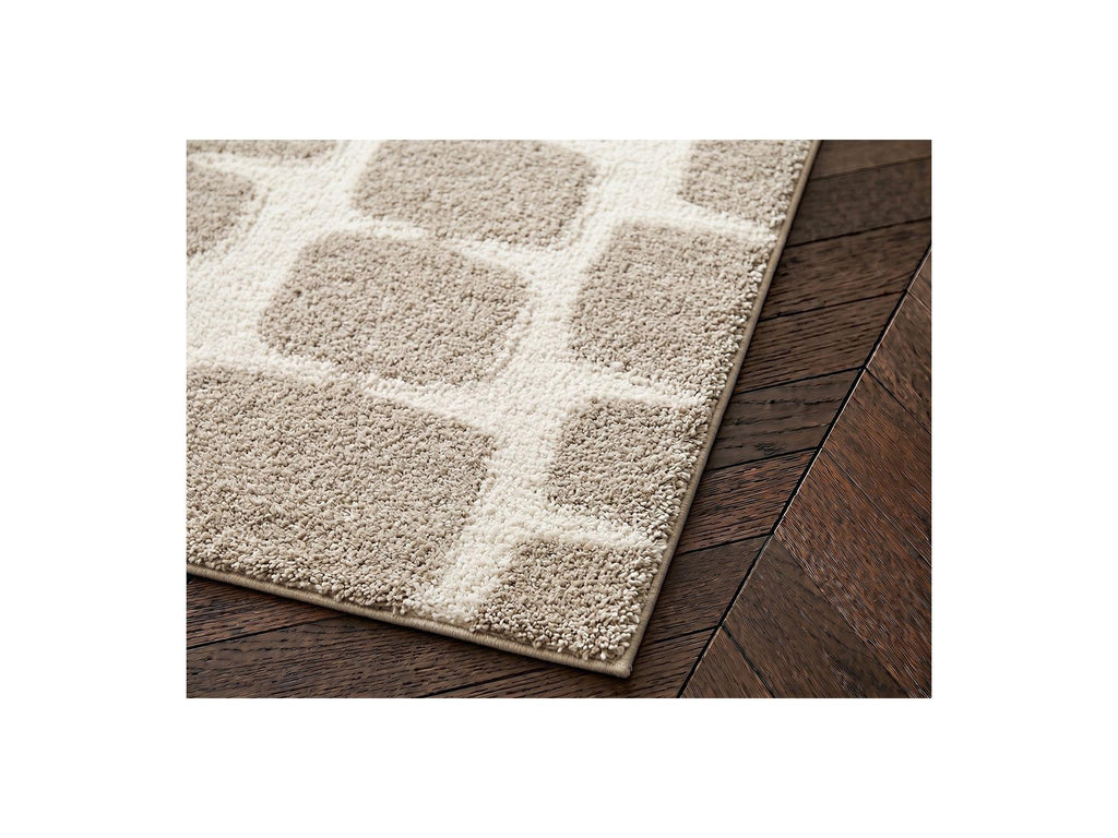 Chino - Long Pile Rug - Abstract Pattern - Beige
