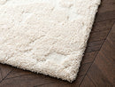 Embren - Tapis Poils Longs Embren Motif Abstrait - Beige