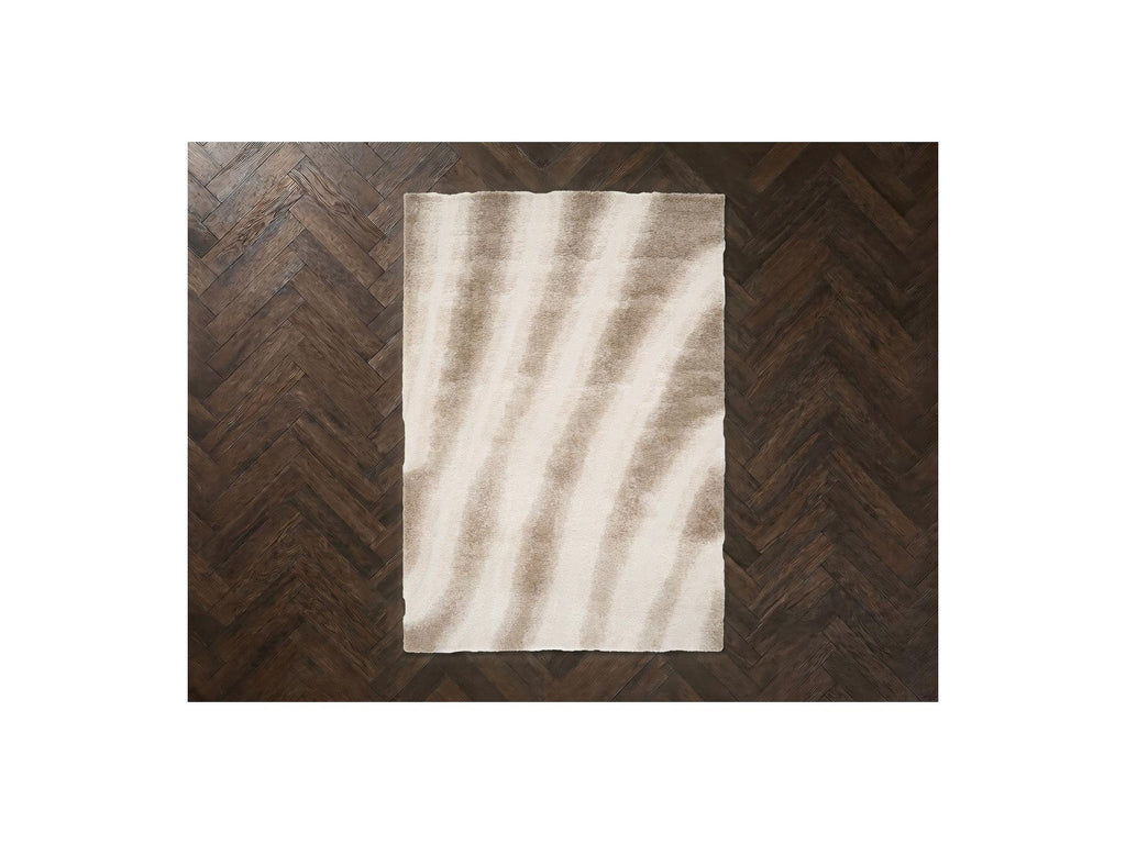Tirasu - Long Pile Rug - Abstract Pattern - Beige