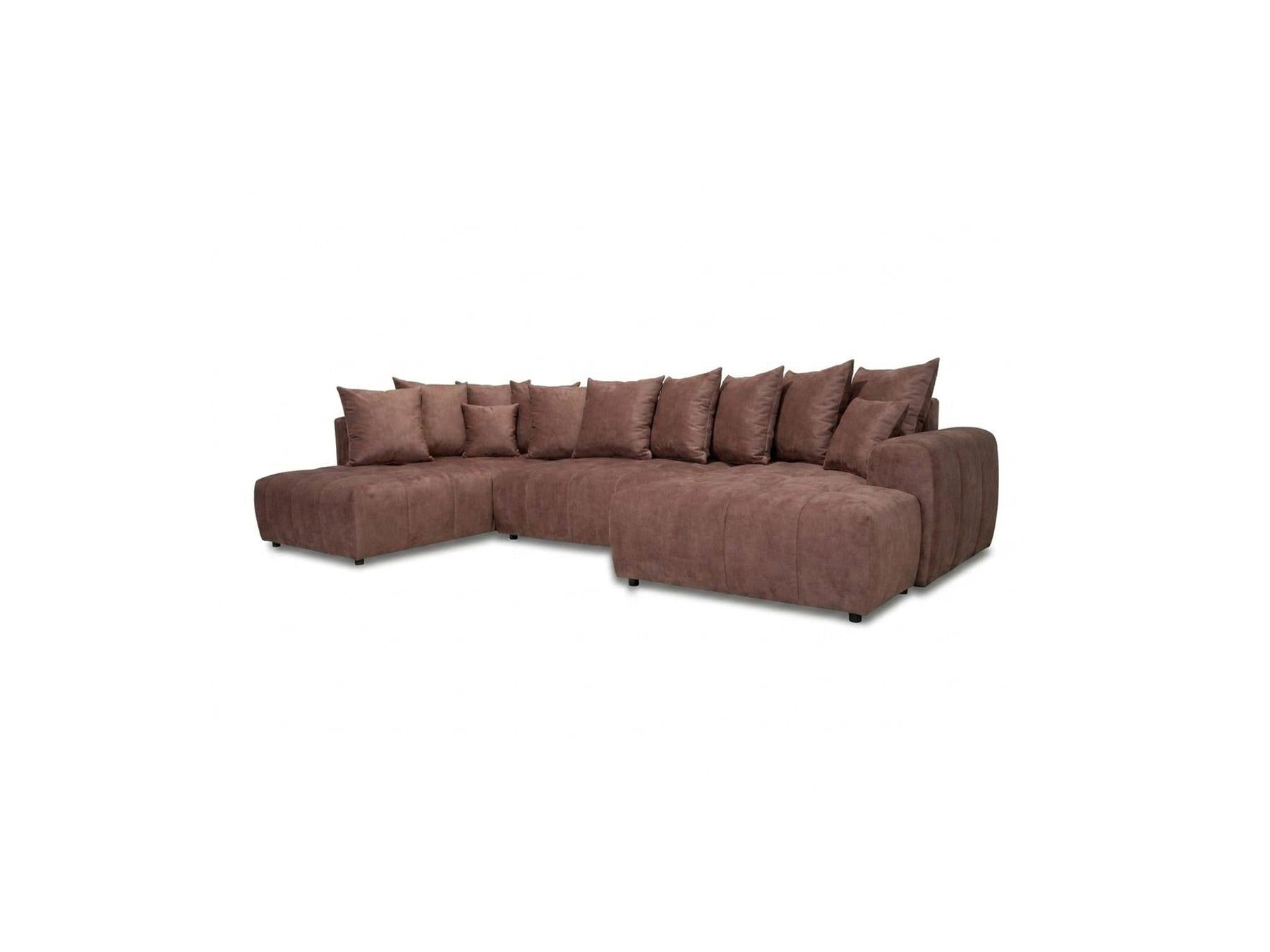 Roxelane - Canapé Panoramique Convertible - Tissu Chiné - Angle Droit