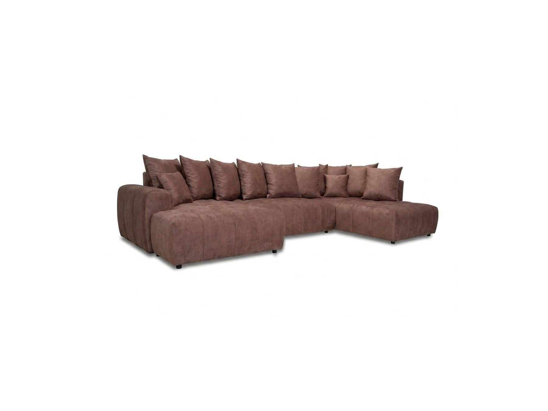 Roxelane - Canapé Panoramique Convertible - Tissu Chiné - Angle Gauche