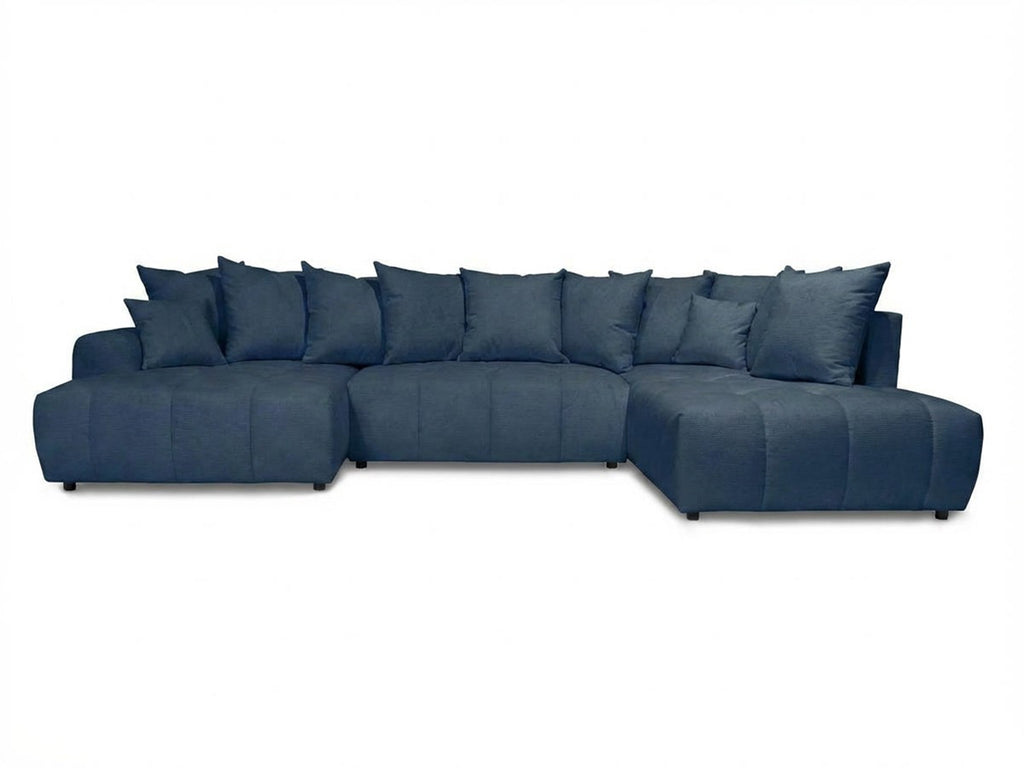 Roxelane - Canapé Panoramique Convertible - Tissu Chiné - Angle Gauche