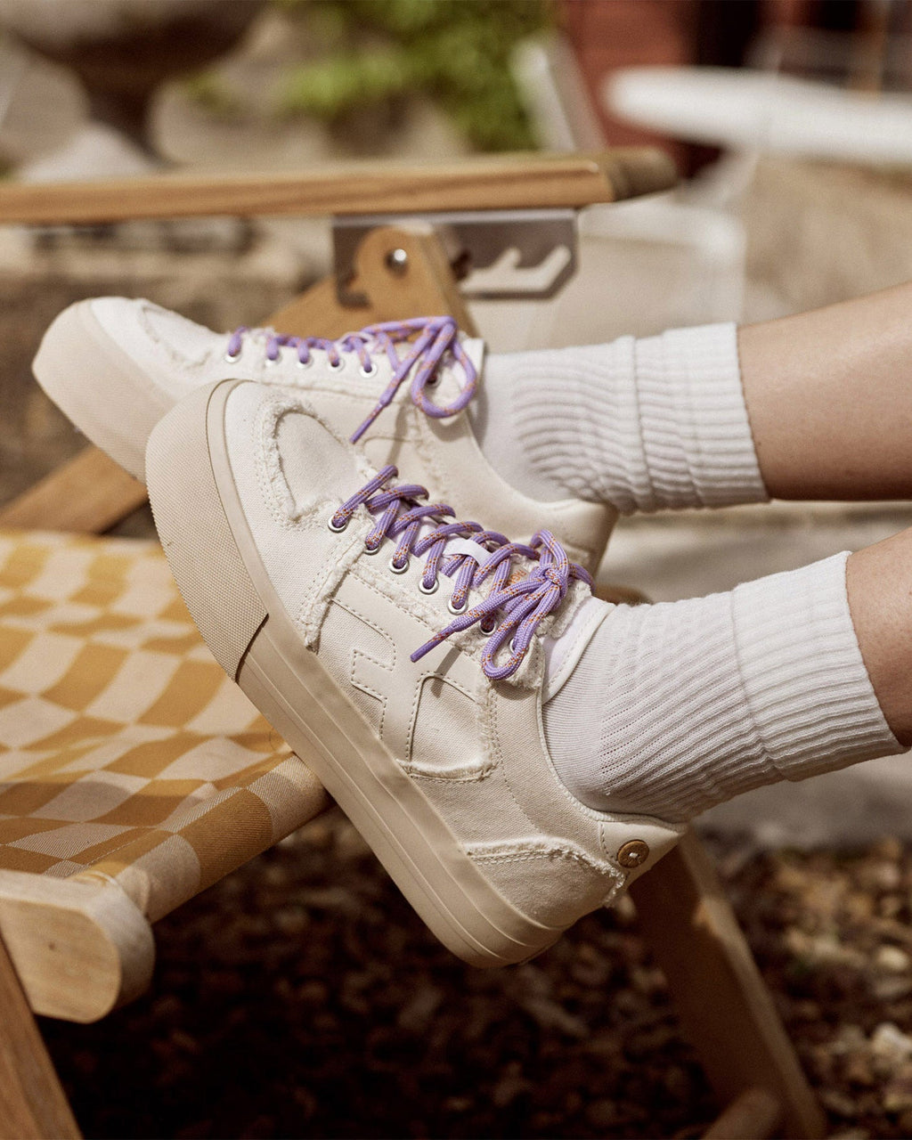 Baskets En Toile Blanches