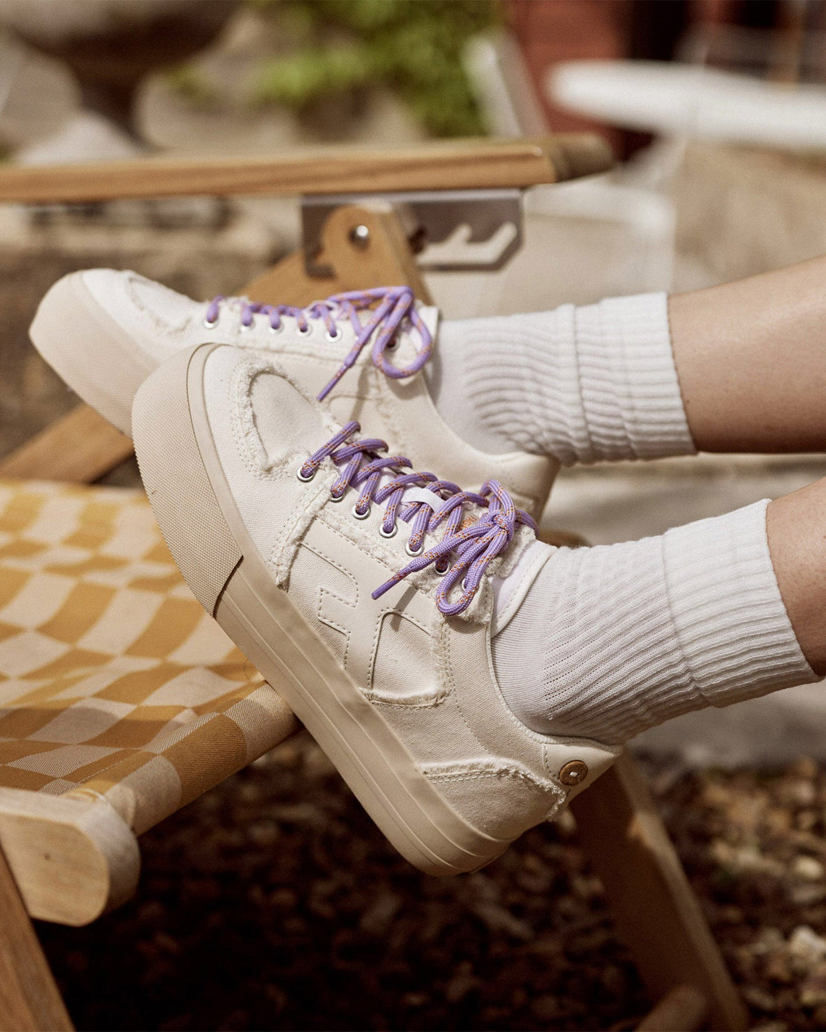 Baskets En Toile Blanches