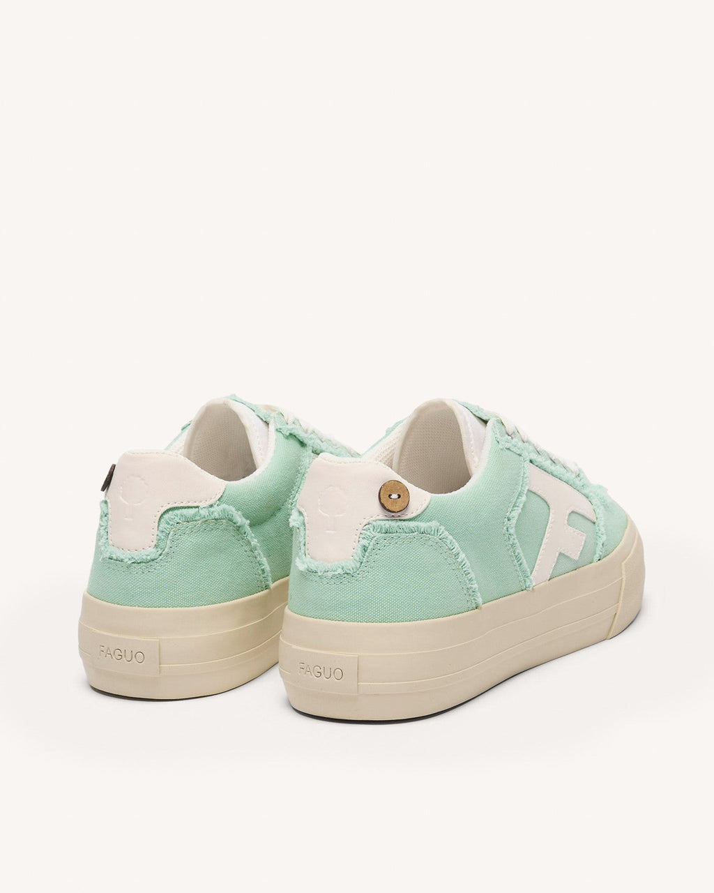 Mint Green Canvas Trainers