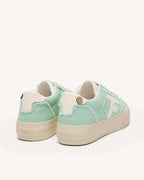 Mint Green Canvas Trainers