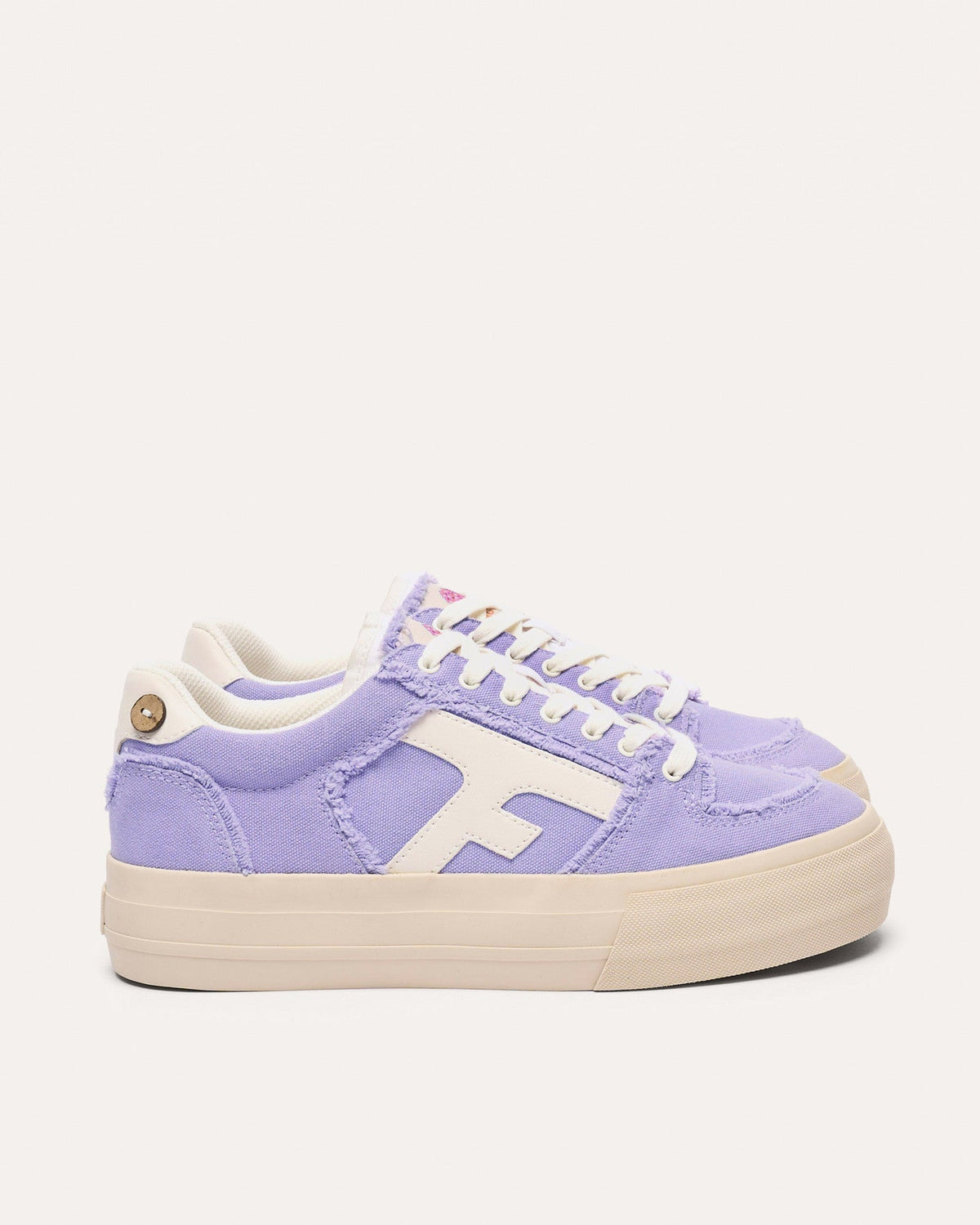 Light Purple Canvas Trainers