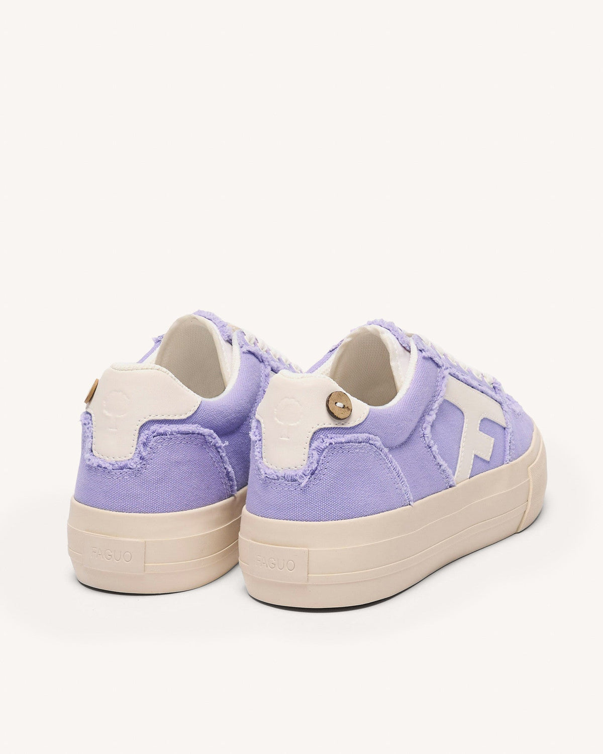 Light Purple Canvas Trainers