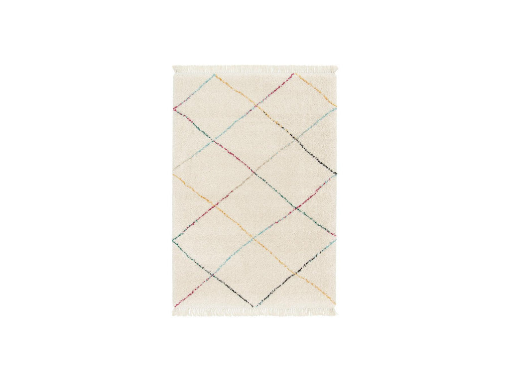 Lise - Tapis Poils Longs - Motif Graphique