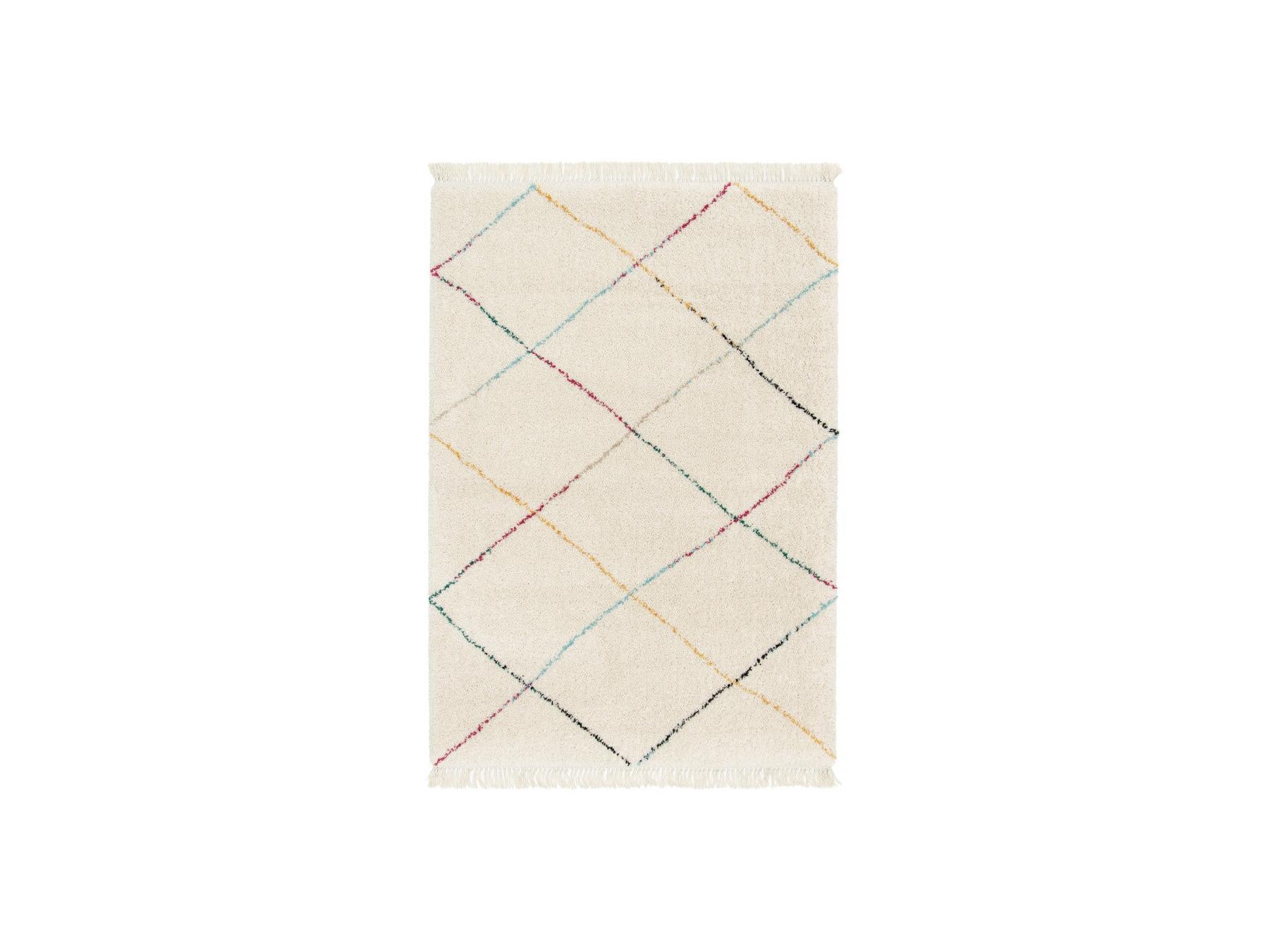 Lise - Tapis Poils Longs - Motif Graphique