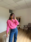 Léonie Wool Knit Candy Pink