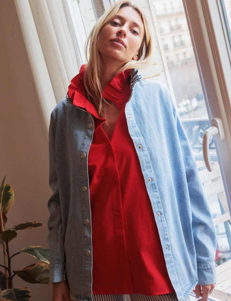 Veste En Jean Clair Vince