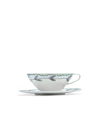 Midnight Flowers - Lot De 2 Tasses À Thé + Soucoupes - Porcelaine Bone China - Blossom Milk
