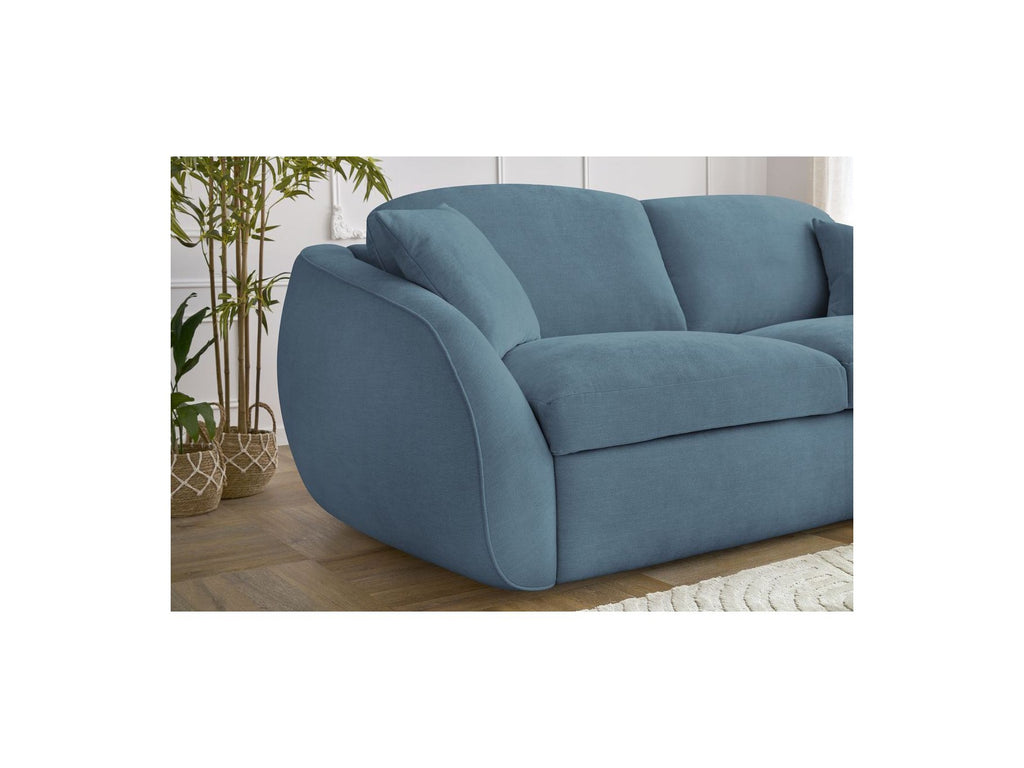 Cezanne Straight Sofa Bed with Express Opening and Smooth Fabric