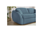 Cezanne Straight Sofa Bed with Express Opening and Smooth Fabric