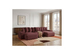 Voltaire - Canapé Panoramique Convertible Coffre - Tissu Chiné