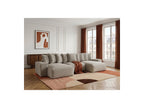 Voltaire - Canapé Panoramique Convertible Coffre - Tissu Chiné