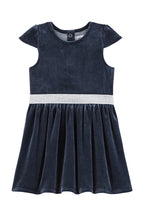 Velvet Dress - Navy Blue - Girl Child
