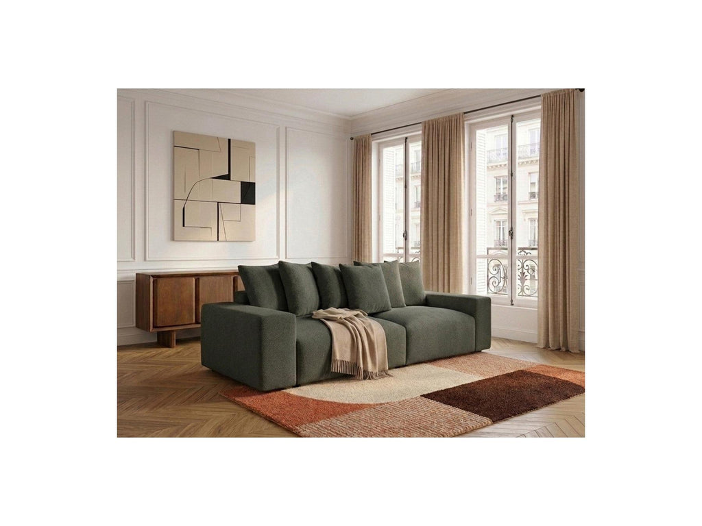 Voltaire - Fixed Straight 4-Seater Sofa - Mottled Fabric