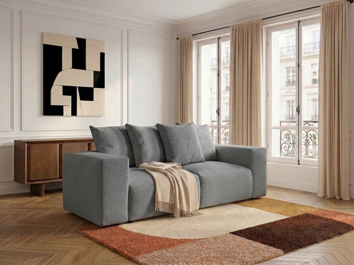Voltaire - Canapé Droit Fixe Modulable - Tissu Chiné