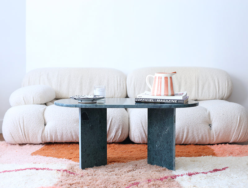 Table Basse En Marbre Vert